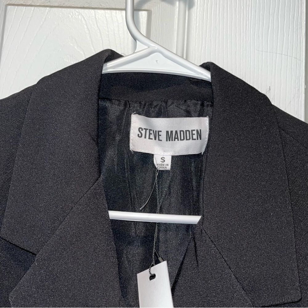 NWT Steve Madden Stella Blazer in Black Womens size small - Picture 6 of 8